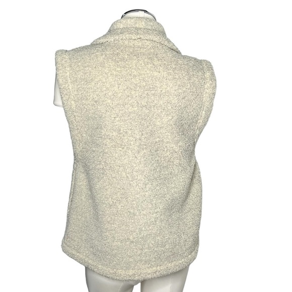 LUCY Hatha Sherpa Fleece Vest Beige Cream Women's Size M - Picture 4 of 16